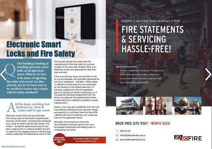 2020 Fire Protection Strata Manager Buildings